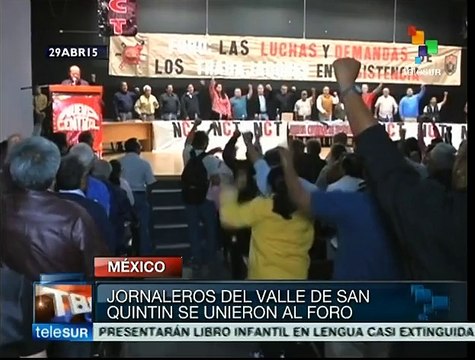 Trabajadores mexicanos realizan foro donde compartieron sus demandas