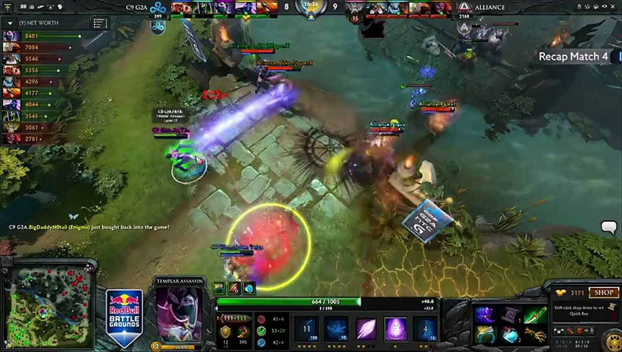 Alliance vs Cloud9  Match 4  EU Group  Red Bull Battle Grounds Dota 2