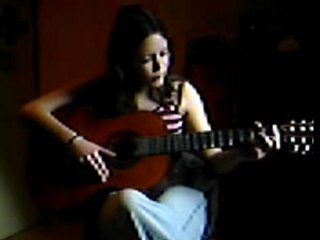 jess à la guitare (ses débuts)