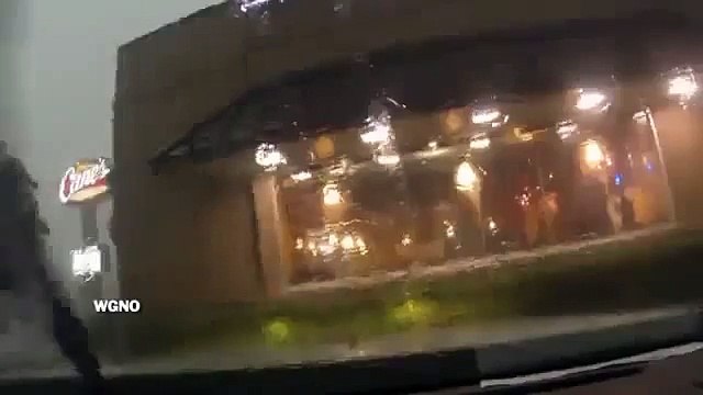 Train Blown Off New Orleans Bridge During Storm