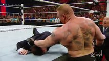Seth Rollins vs Brock Lesnar - WWE World Heavyweight Championship Match- Raw2015