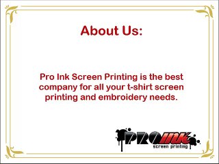 Why choose pro ink screen printing