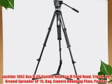 Sachtler 1002 Ace M GS System with Ace M Fluid Head Tripod On-Ground Spreader SP 75 Bag Camera