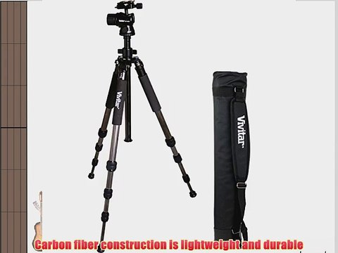 Vivitar VIV-CFT-6200 62-Inch Carbon Fiber Tripod