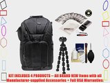 Vivitar Series One Digital SLR Camera/Laptop Sling Backpack - Large (Black) Holds Most 17'