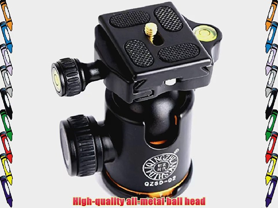 Sinvitron Qzsd-02 Aluminum Tripod Ball Head Ballhead   Quick Release Plate Pro Camera Tripod