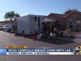 3 arrested after meth lab found in Phoenix