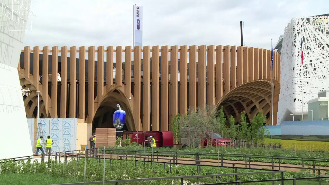 Visite du pavillon français de l'exposition universelle 2015 de Milan