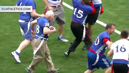 Bryan Sperry Touchdown in Alumni Game // Kansas Football // 4.25.15