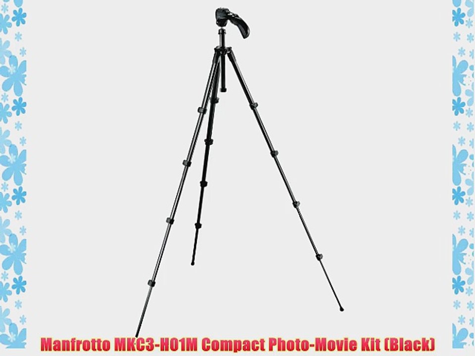 Manfrotto MKC3-H01M Compact Photo-Movie Kit (Black)
