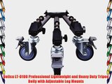 Dolica LT-D100 Professional Lightweight and Heavy Duty Tripod Dolly with Adjustable Leg Mounts