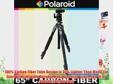 Polaroid 65 Pro Carbon Fiber Tripod With Removeable Ballhead Includes Deluxe Tripod Carrying