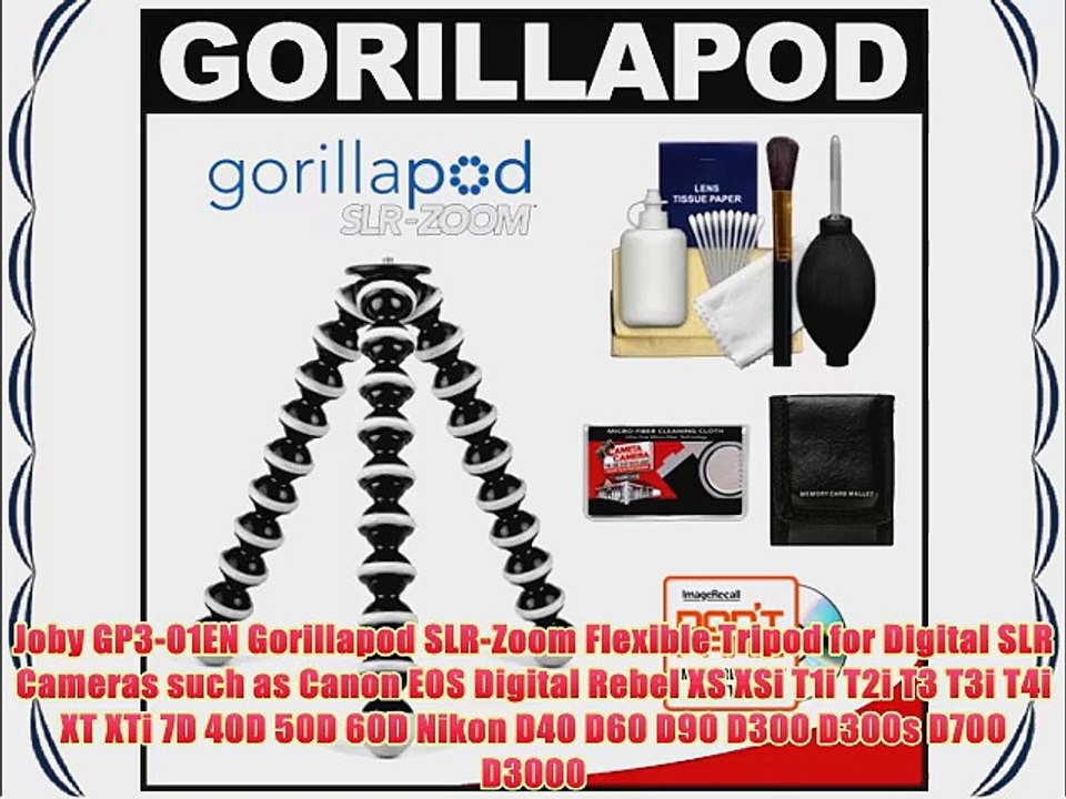 Joby GP3 Gorillapod SLR-Zoom Flexible Tripod for Digital SLR Cameras   Accessory Kit