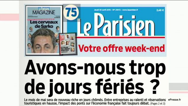 La revue de presse du 30 avril 2015 - Laetitia Gayet