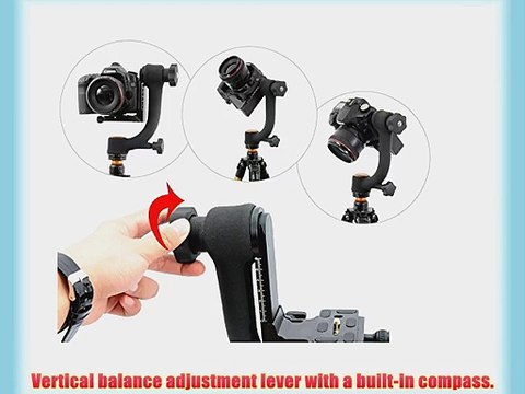 Luxebell Q45 Gimbal Head Tripod Screw for Heavy Telephoto Camera DSLR up to 22 Lbs