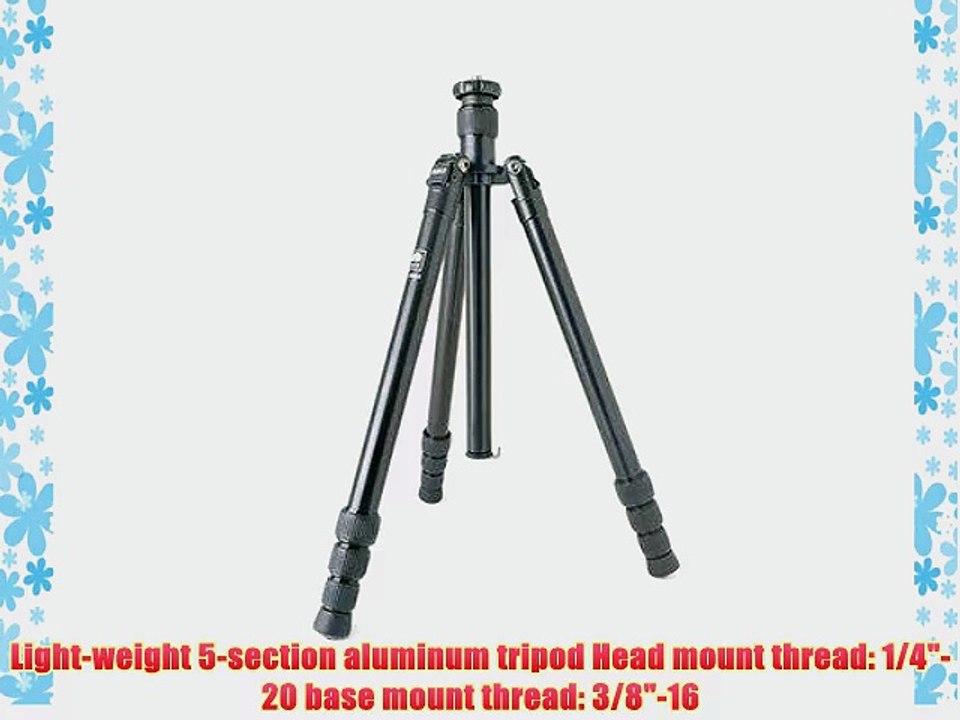 SIRUI 5 Section Pro Aluminium Tripod T1005x with Professional Travel Bag