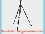 Bell Howell Xplor 60 60-Inch Professional Magnesium Alloy 4-Section Tripod with Ball Head