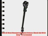 Alzo All Metal Monopod with Quick Release (Black) And Wrist Strap - 64 In Extended