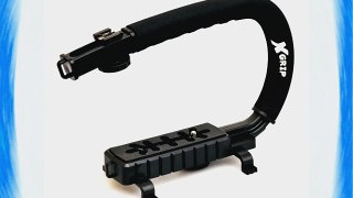 Opteka X-GRIP Professional Camera / Camcorder Action Stabilizing Handle with Hot-shoe for Flash