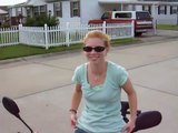 Lauras 1st time riding a Honda Ruckus!! (Pt. 1)