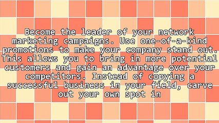 Ways To Become Successful At Network Marketing