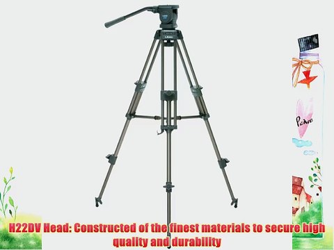 Libec LS-22DV 2-Stage Aluminum Tripod System: Head H22DV /T68 Tripod/BR-1 Mid Spreader/CS System
