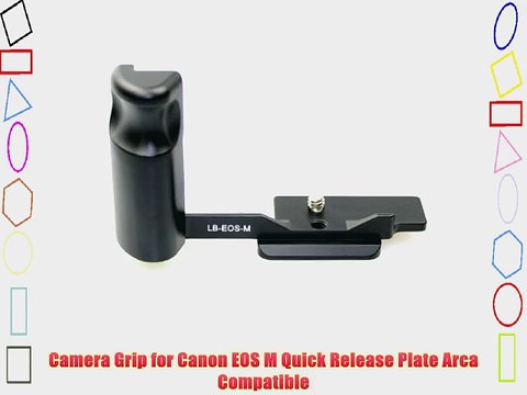 Hand Grip for Canon EOS-M w QR plate Arca Sunwayfoto RRS lever clamp Compatible