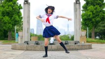 Pretty Japanese Girl Dancing