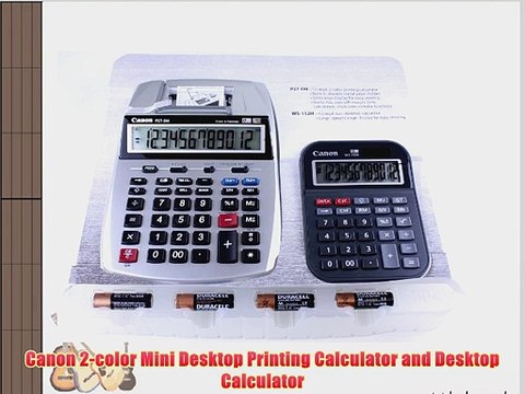 Canon 2-color Mini Desktop Printing Calculator and Desktop Calculator