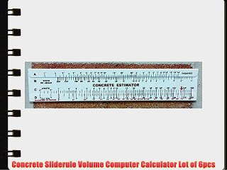Concrete Sliderule Volume Computer Calculator Lot of 6pcs