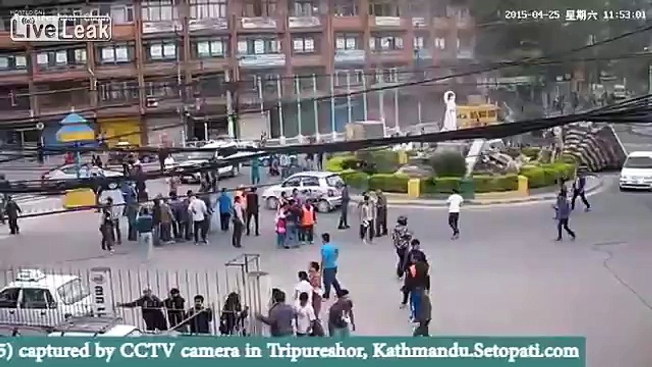 Nepal Earthquake Most Worse CCTV Footage