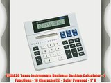 TEXBA20 Texas Instruments Business Desktop Calculator - 4 Functions - 10 Character(S) - Solar