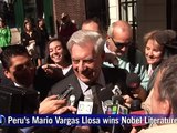 Peru's Mario Vargas Llosa wins Nobel Literature Prize