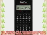 TEXAS INSTRUMENTS TI BA II  Professional Financial Calculator grey/black (Catalog Category: