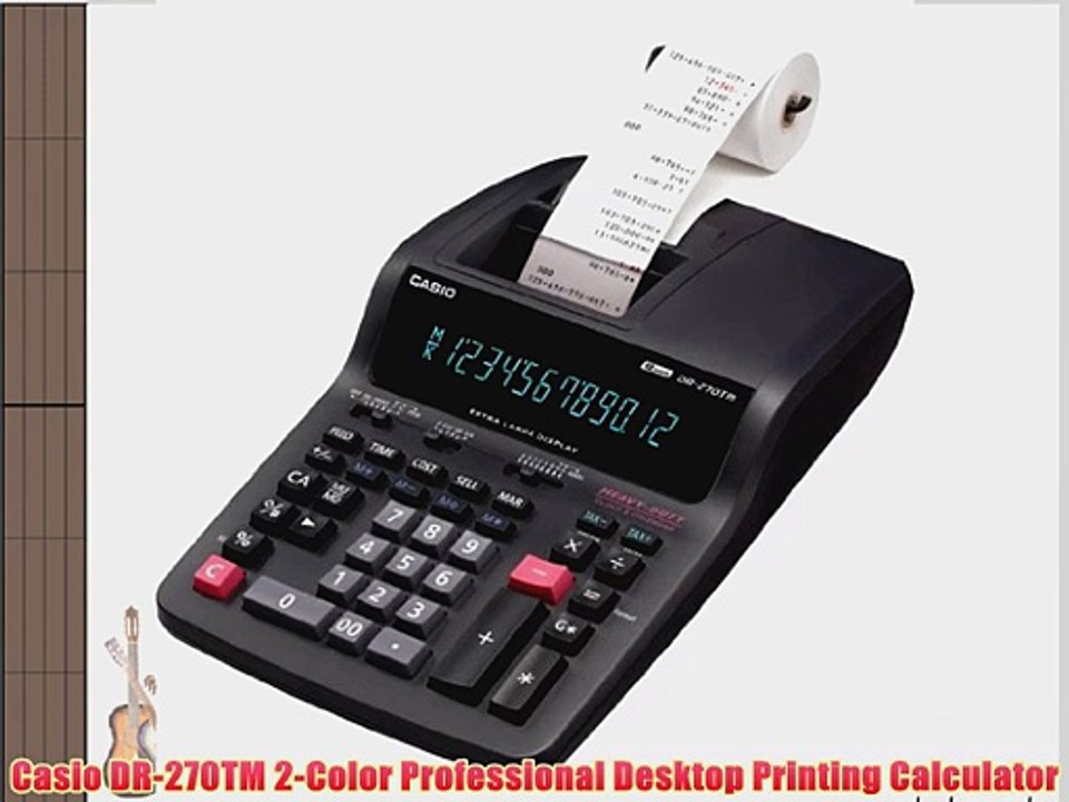 Casio DR-270TM 2-Color Professional Desktop Printing Calculator