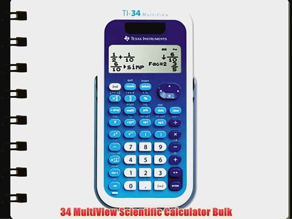 34 MultiView Scientific Calculator Bulk