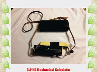 ALPINA Mechanical Calculator