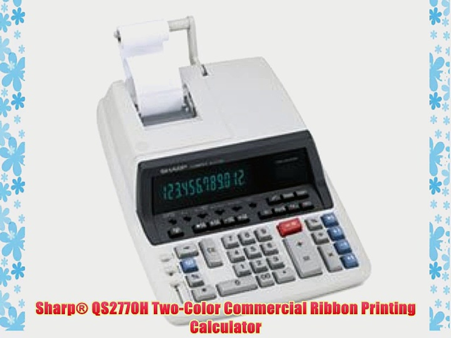 Sharp QS2770H Two Color Commercial Ribbon Printing Calculator
