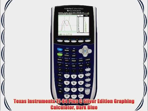 Texas Instruments TI-84 Plus C Silver Edition Graphing Calculator Dark Blue