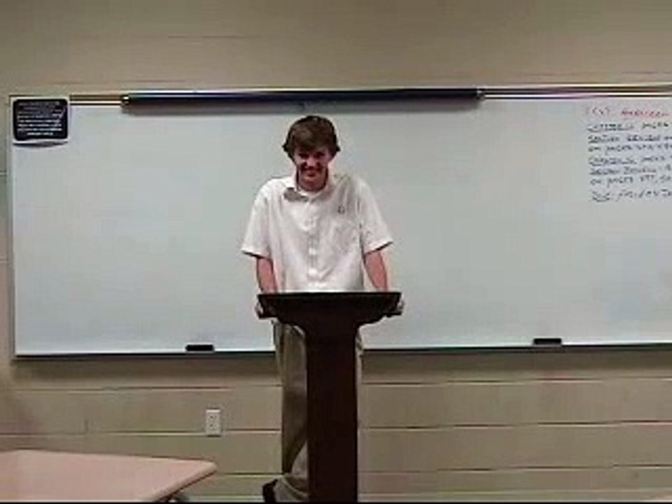 Boy Gives Terrible Speech