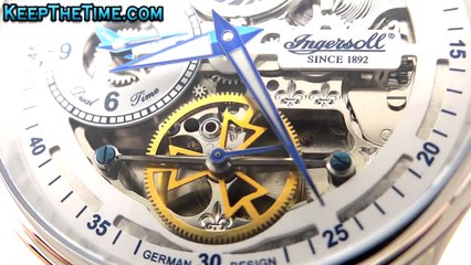 Ingersoll Boonville Skeleton Dial Watch IN2705WH (Hands-On HD Video Review)