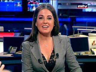Prime Time News - 23 04 2015 - الاخبار المحلية.....girl loughing during news casting out of control -lebnon tv