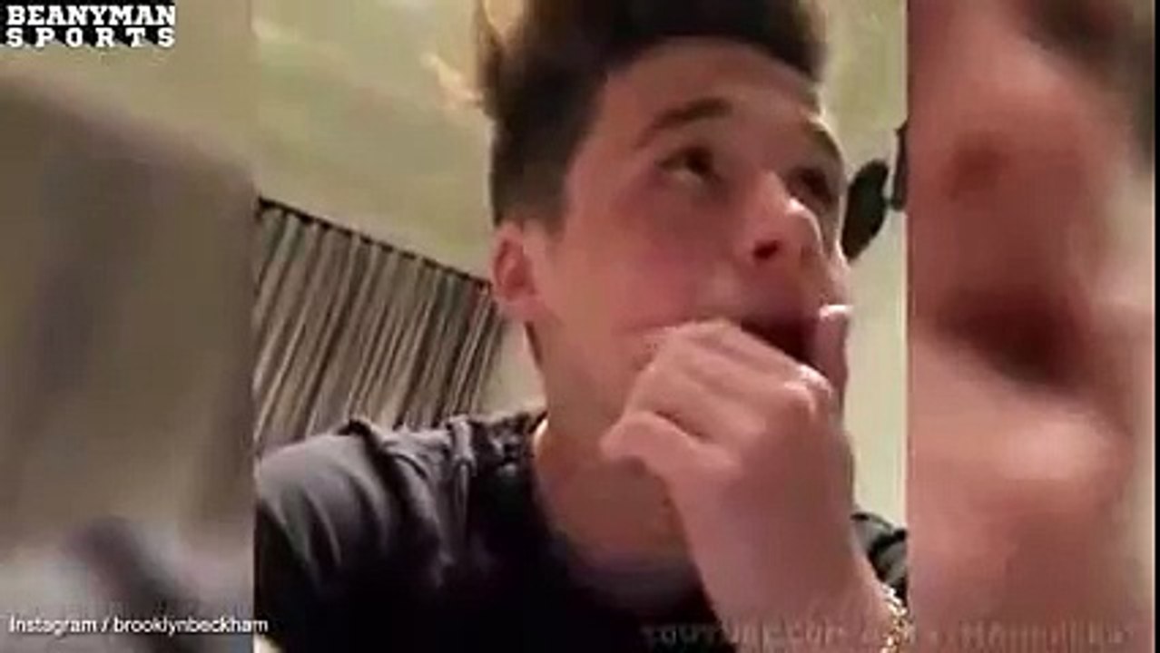 David Beckham Embarrasses his Son Brooklyn " I have Got 52 M Instagram Followers" 2015