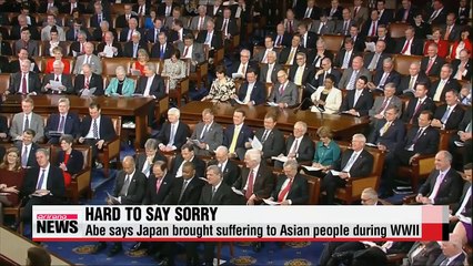 Download Video: Japanese PM gives speech to U.S. Congress, no apology for wartime sexual slavery