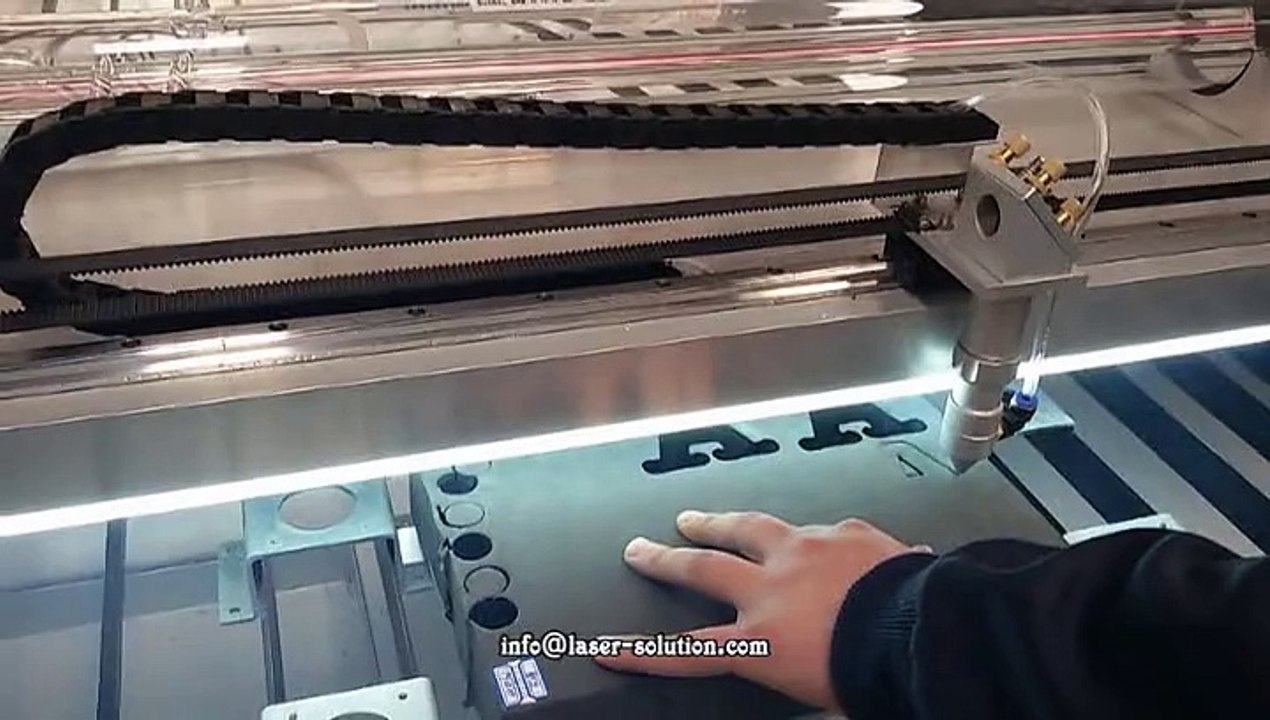 EVA foam laser cutting machine/ info@Laser-solution.com