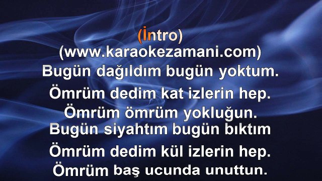 Emre Aydın - Beni Unutma - 2010 - TÜRKÇE KARAOKE