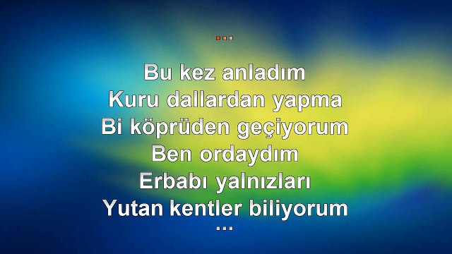 Emre Aydın - Bu Kez Anladım - 2006 - TÜRKÇE KARAOKE