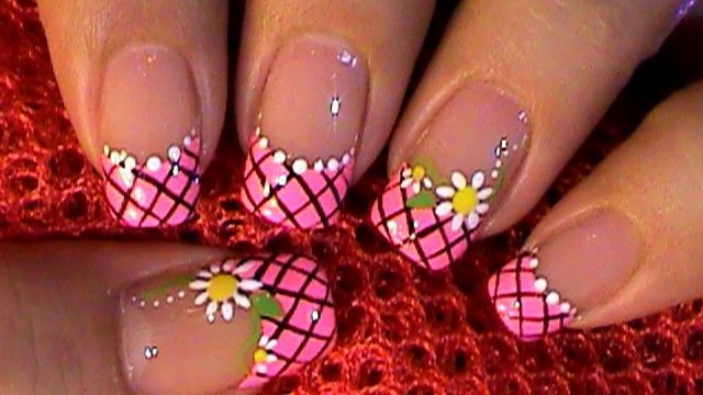 Como Pintar Flores Margaritas ~ Tutorial Decoracion para Uñas