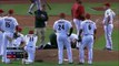 Baseball : Archie Bradley prend la balle à pleine vitesse dans la tête