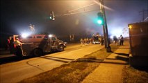 Riot Police And Reporters Receive Small Arms Fire In Ferguson Missouri